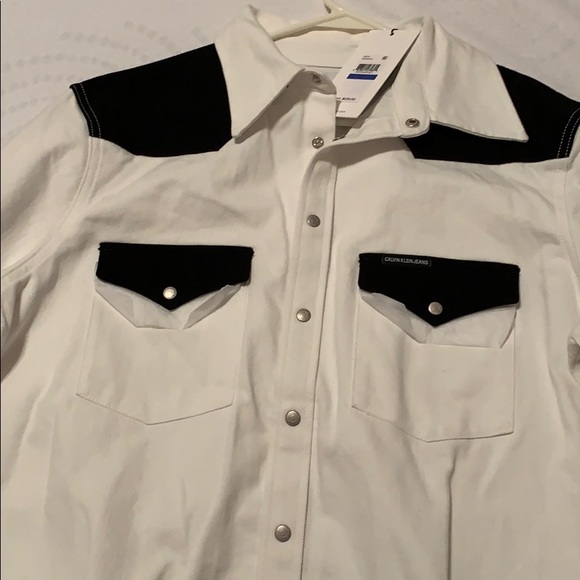 Calvin Klein jeans shirt NWT originally $128 - Picture 1 of 4